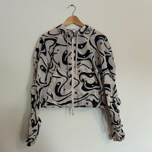 Fun Packable Cropped 100% Nylon Windbreaker